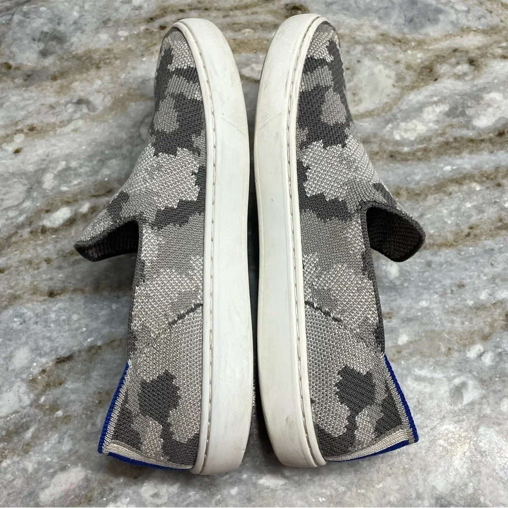 Rothy’s The Kids Sneakers in Gray Camo Size 4
